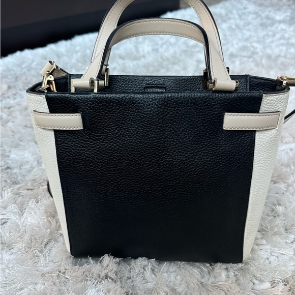 Kate Spade tri-color Purse Black, White and Cream Gently Used - Picture 4 of 10